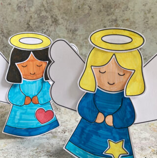 build an angel craft free printable