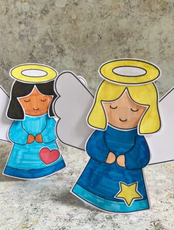 build an angel craft free printable