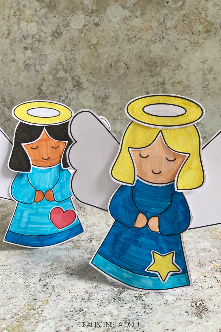 build an angel craft free printable
