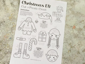 elf craft template