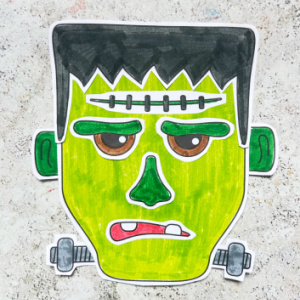 cut and paste frankenstein craft for kids