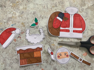 build a santa craft cut out