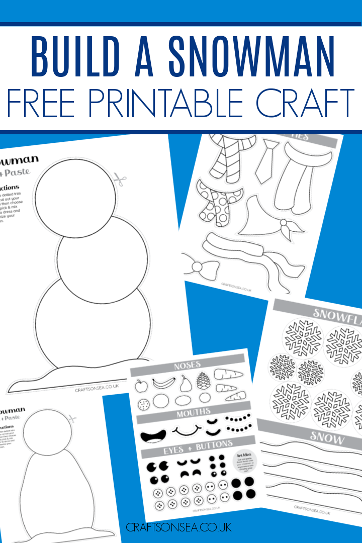 build a snowman free printable