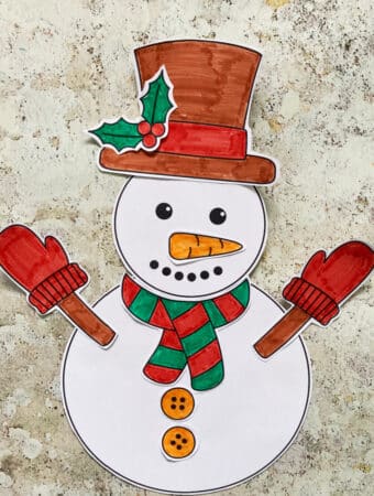 free printable snowman craft