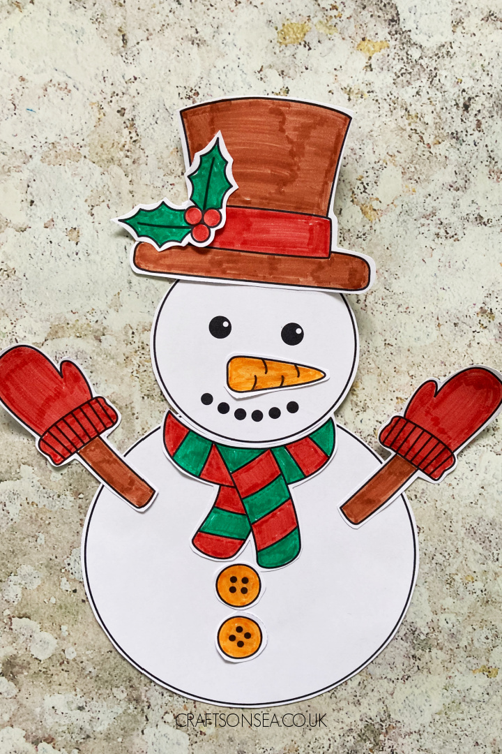 free printable snowman craft