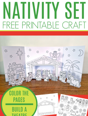 nativity craft free printable set