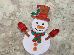 printable snowman craft