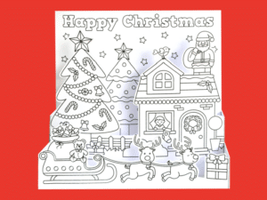 Free Christmas Scene Craft Printable - Crafts on Sea