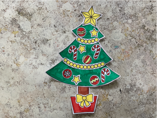 Build A Christmas Tree Printable: FREE Cut and Paste Craft - Crafts on Sea