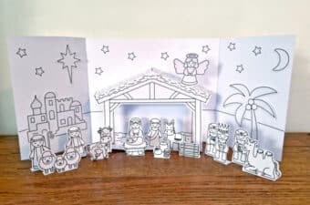 Printable Nativity Set: FREE Craft Template - Crafts on Sea