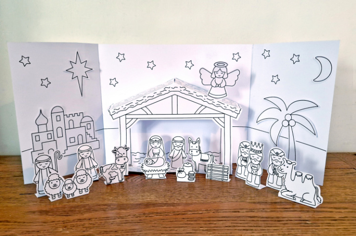 printable nativity set