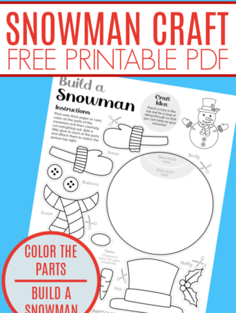 printable snowman craft free