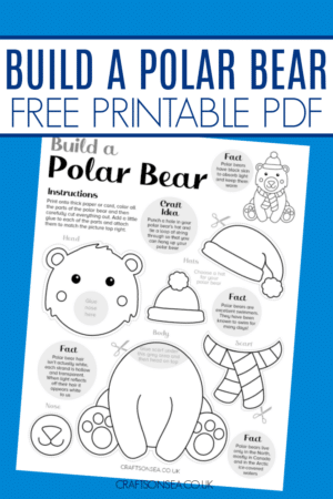 Build a Polar Bear Craft: FREE Printable - Crafts on Sea