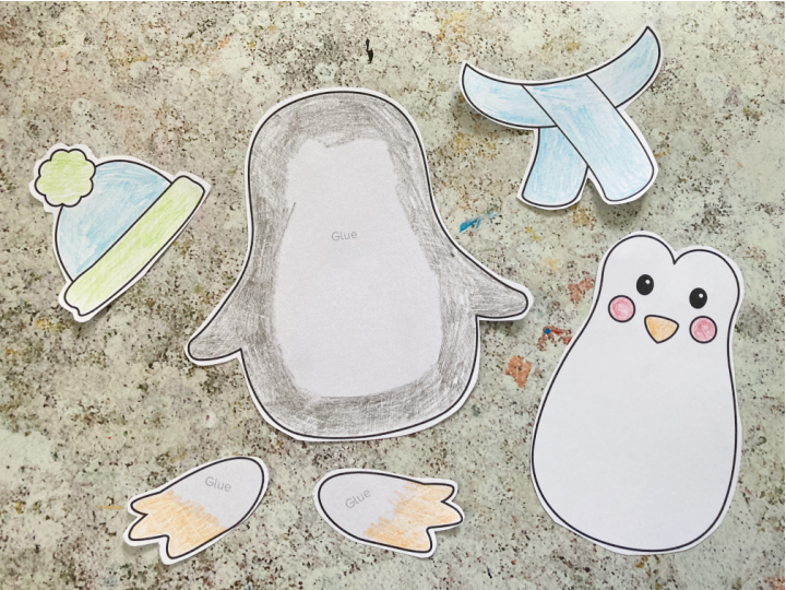 cut and paste penguin craft