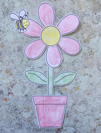 cut and paste flower craft