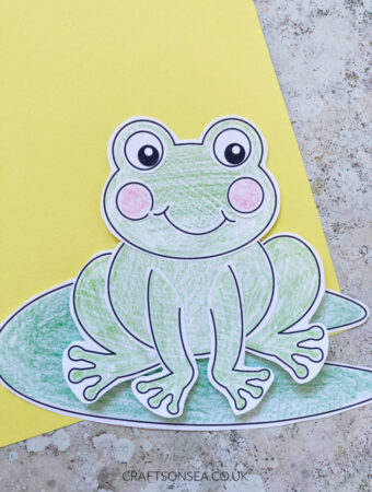 cut and paste frog craft
