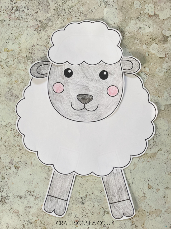 build a lamb craft free printable