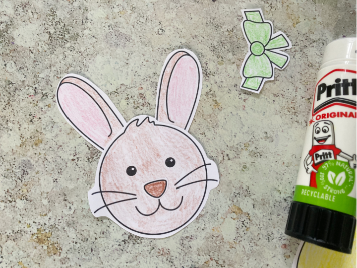 easter bunny face craft