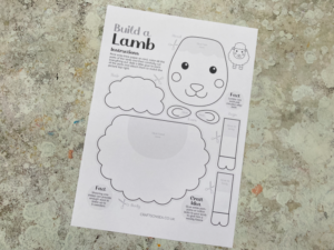 lamb craft printable