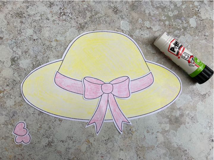 paper easter hat craft