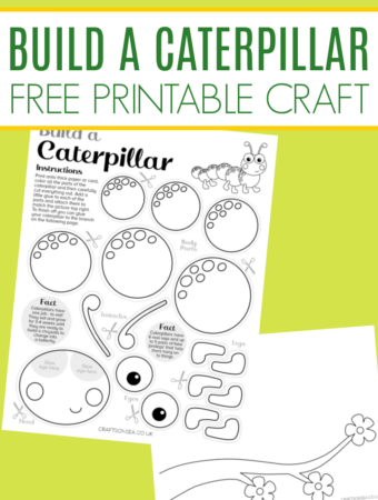 build a caterpillar craft free printable