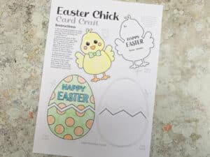 Printable Easter Cards to Color (FREE Chick and Egg Designs) - Crafts ...