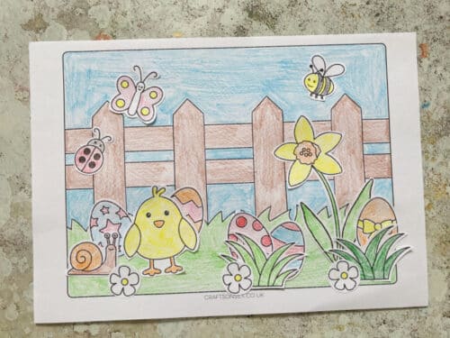 Easter Cut and Paste Craft (FREE Printable) - Crafts on Sea