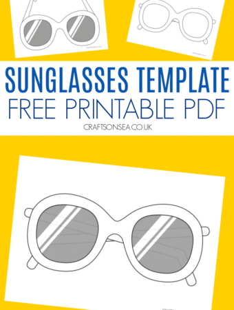Sunglasses template free printable
