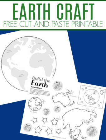 earth craft free printable cut and paste