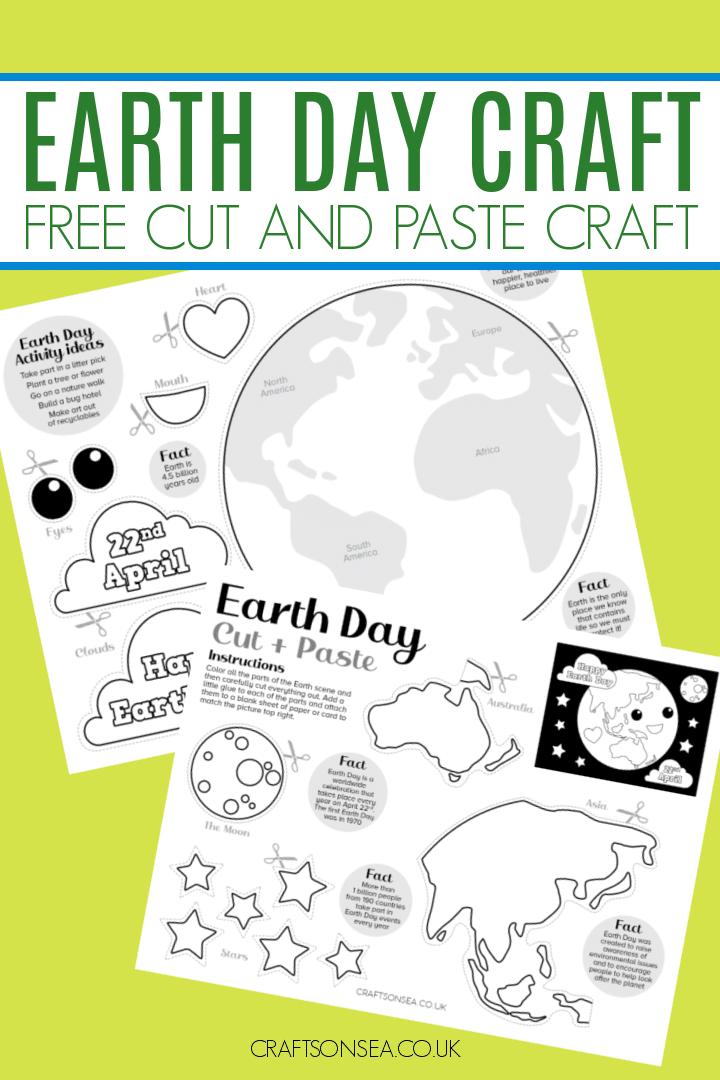 earth day craft free printable
