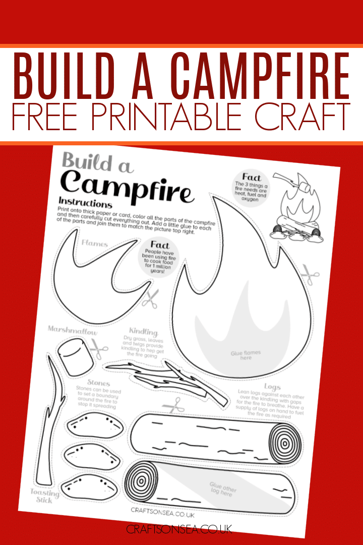 Campfire Craft Printable Free