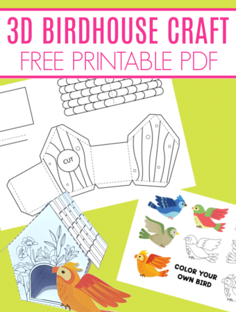 Printable Birdhouse Craft free