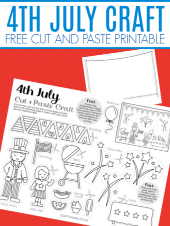 cut and paste fourth of july craft free printable