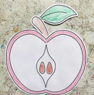 apple crafts for kids free printable