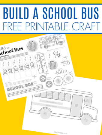 build a school bus craft free printable