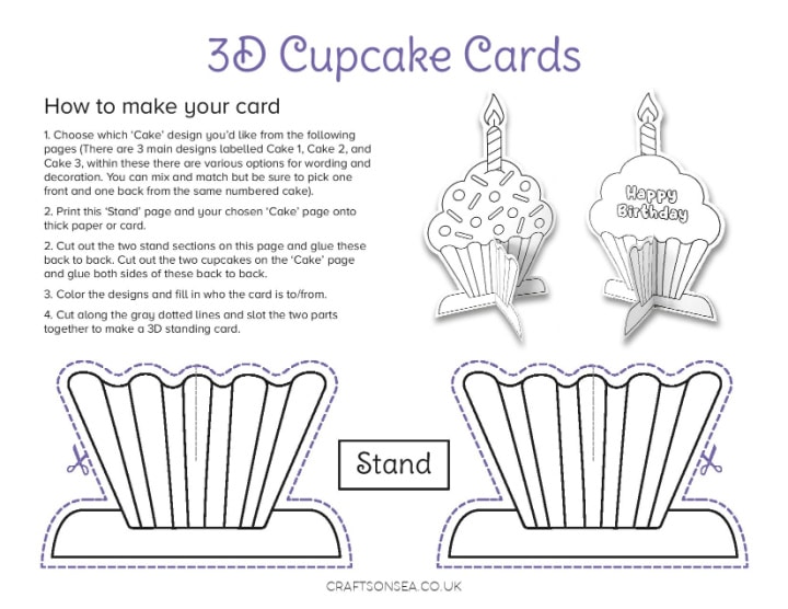 birthday-card-craft-template-free-printable-crafts-on-sea for Birthday Card Maker Free Printable Birthday Card Craft Template (FREE Printable) - Crafts on Sea for Birthday Card Maker Free Printable