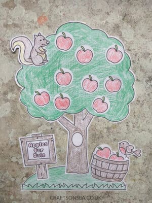 Apple Tree Craft Template (FREE Cut and Paste Printable) - Crafts on Sea