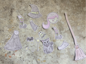 cut out witch craft for kids
