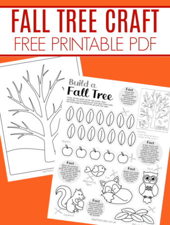fall tree printable craft