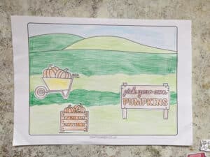 pumpkin patch scene craft