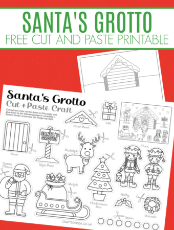 santas grotto craft free printable