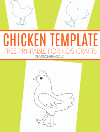 chicken template printable