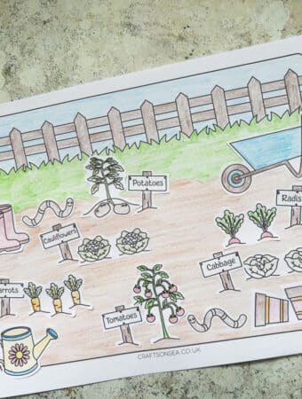 gardening craft free printable