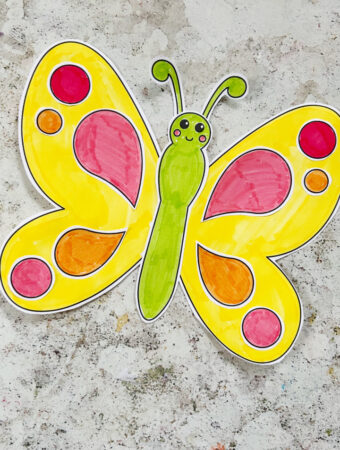 Build a butterfly printable free cut and paste craft for kids