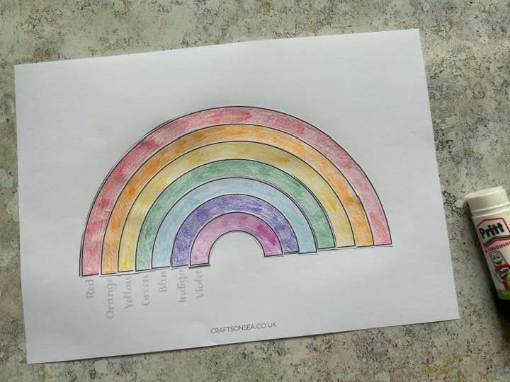 build a rainbow printable