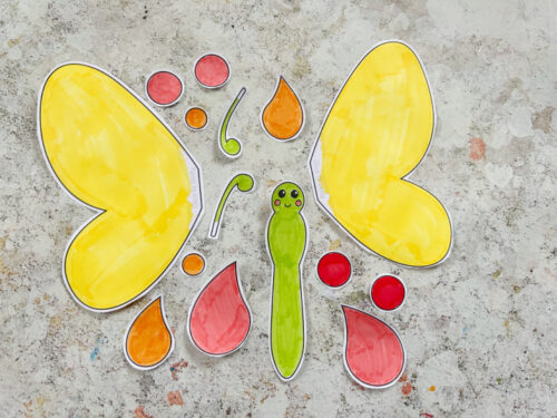 Build a Butterfly Printable: FREE Cut and Paste Craft - Crafts on Sea