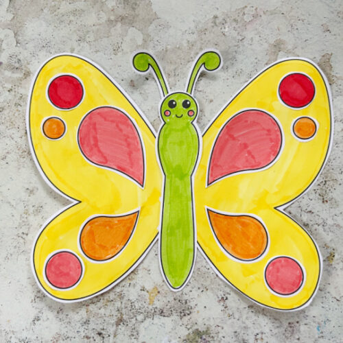 Build a Butterfly Printable: FREE Cut and Paste Craft - Crafts on Sea