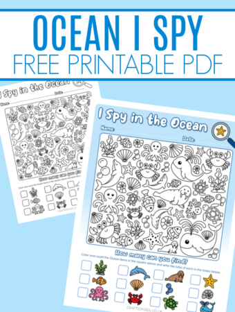 ocean i spy animals free printable