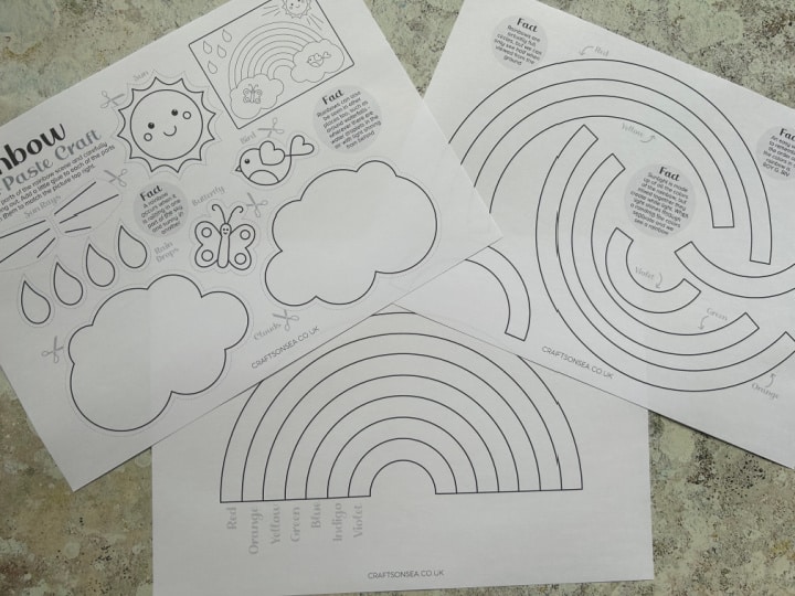 printable rainbow craft