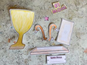 cut out mothers day trophy